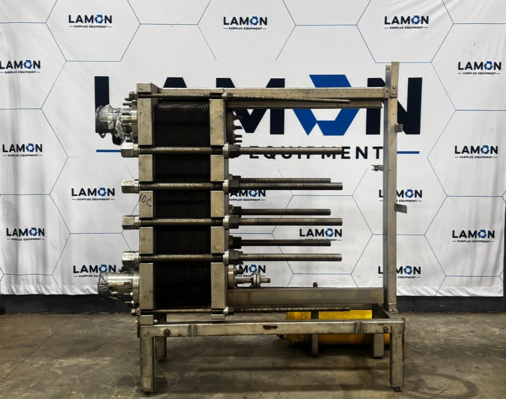 435 sq.ft., Alfa-Laval #MK15-BWFD, 1-zone titanium semi-welded plate he, 200/250 psi @ 230°F, 2000