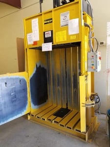 30" width x 60" D x 51" H Harmony #M60STD, vertical baler, 10 HP, 6" bore x 48" stroke cylinder, 4" rod, 12