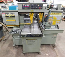 13" x 13" Hyd-Mech #S-20A-Series-II, horizontal band saw, 1" x 13' 6" x .032" blade, 90-370 FPM, PLC Control