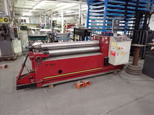 5' x 1/4" Lemas #TR160/5, plate bending rolls, Teco F510 VSD, controls, 2013