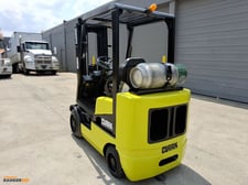 5,000 LB Clark #CGC25, Propane Forklift, 189" lift height, 42" forks, 3 stage mast, side shift, 1023 hours