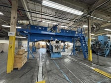 73" BW Papersystems Marquip, Dual Position Unwind Stand with 2021 D2 Splicer, 72" roll diameter, 12" chucks