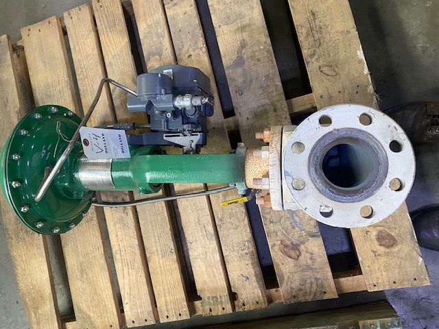 3" Fisher, Control Valve, Type ED body, Type 667 remanufactured actuator, 3-7/16" port, ANSI 300, equal