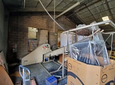 23-1/4" x 27-1/2" Conair Wortex, Plastic Granulator, 5 fly/2 bed knives, conveyor, electrical panel, 120 HP