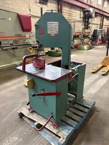 10" x 12" ER Maier #KM1012, Vertical Roll-In Band Saw, 18" x 30" table, 9'10"-10' 2" blade length, 1/4"-3/4"
