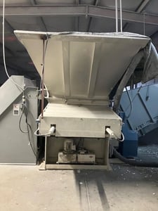 Vecoplan #RG-52, Single Shaft Shredder, 52" x 58" hopper opening, 15" rotor diameter, 37 cutters, hydraulic