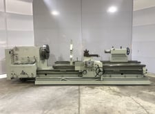 33"/54" x 120" Clausing Trident #L850, engine lathe, 4" bore, #6MT, inch/metric