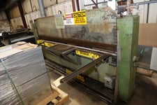 16 gauge x 10' Roto-Die #10, hydraulic press brake, 7/8" die opening, 2-1/8" die clearance, 7-1/2" die space