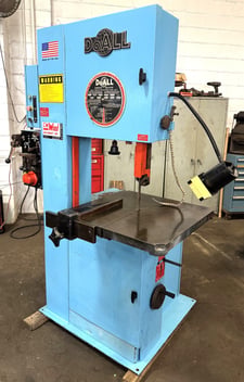 20" x 13" DoAll #2013-V, vertical band saw, 55-2200 FPM, 26" x 26" table, Clean