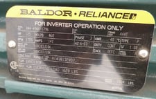 125 HP 1800 RPM Baldor, Frame 444T, TEFC, BB, new surplus, 460 Volts