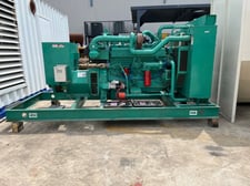 185 KW Cummins #GTA855-C, Natural gas generator set, 848 hours, open skid, analog controls, breaker, load