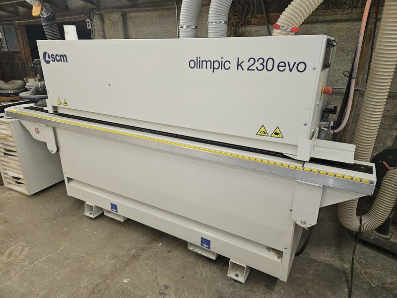 SCM #K230-EVO, Edgebander, 0.4-3 mm edge thickness, 8-50 mm panel thickness, 9 MPM, Orion One Plus control
