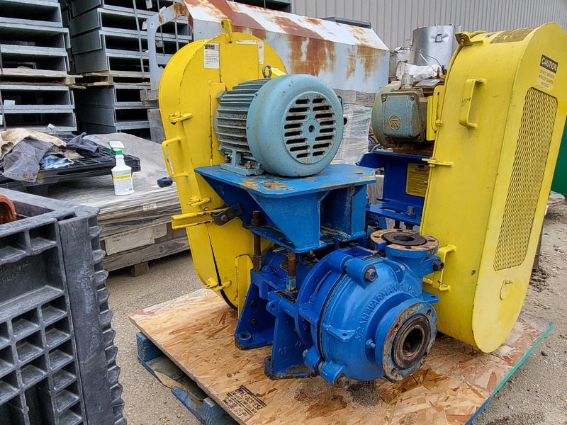 350 GPM @ 240' TDH, Warman #032CAHRRRMM2660, 3/2 AH Horizontal Centrifugal Slurry Pump, 3" suction x 2"