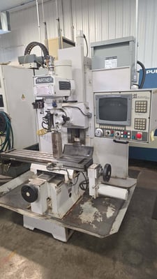 Milltronics #MB18, Vertical Mill, 32" longitudinal travel, 19" cross travel, 50" x 15" table, 5 HP, 4,500