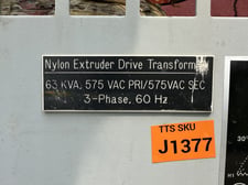 63 KVA 575 Delta Primary, 575Y/332 Secondary, Marcus Transformer of Canada Ltd., Dry Type TW Isolation Nylon