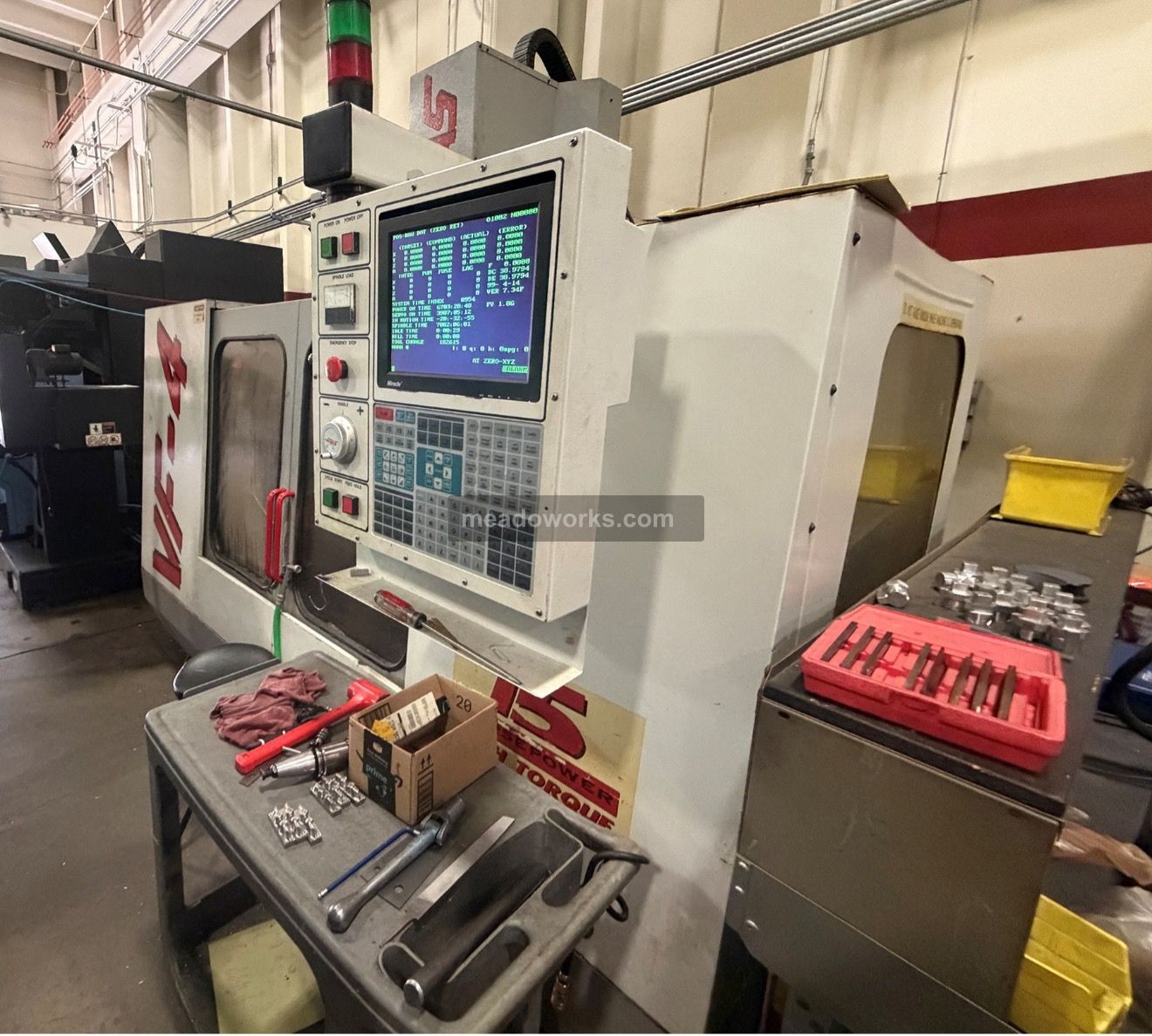 Haas #VF-4, CNC Vertical Machining Center, 12,000 RPM, 208 Volt, 1995