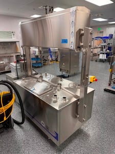 1,000 lb. Qualtech, Jacketed Pasteurizing Cheese Vat, 70 psig water max. jacket pressure, 2023