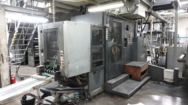 Heidelberg #JF-50, double web combo folder, 22.75" cutoff, 38" web, 50000 impressions, 4 & 8 page, 2000
