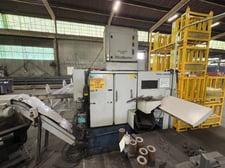 6.3" Tsune #TK5C-160GL, CNC high speed cold saw with CNC automatic bar loader, 22.83" blade, 24.8 HP, mist