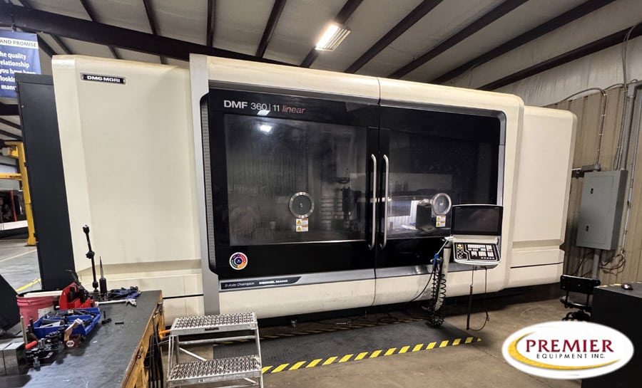 DMG, Mori #DMF-360/11, CNC vertical machining center, CELOS ERGOline, 141.7" X, 43.3" Y, 41.3" Z, 18000 RPM