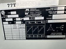 6 KVA 600 Delta Primary, 208Y/120 Secondary, Hammond Mfg. Co. Ltd., Dry-Type K Transformer, Isolation