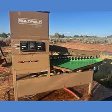 Goldfield #Goldtron, Gold Concentrating Table, 150 lbs./hr., 52" L x 39" width table, 110/220 Volt, 1PH