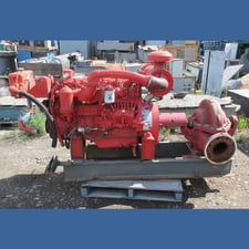 1000 GPM @ 196' TDH, Aurora #6D14, Split Case Diesel Fire Pump, 6" inlet/outlet, 85 PSI, 1770 RPM, 102 HP