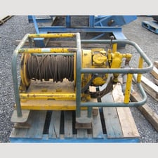 Gardner Denver #HML, Air Tugger, 3,000 lb. vertical lift, 16.2 HP @ 100 psi, 150' of 1/2" cable, safety cage