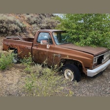 Chevrolet #K10, Custom Deluxe Pickup Truck, 350 V8, 4WD, single cab, 65,634 kms, 6,100 lb. GVWR, 1981