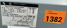 30 kVA 600 Delta Primary, 208Y/120 Secondary, Square D Sorgel, Insulated Isolation transformer