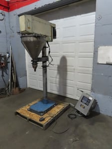 All-Fill #B, Auger Filler, stainless steel contact parts, 20" diameter x 20" deep tank, belt driven, floor