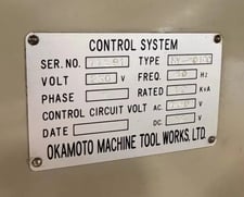 Okamoto #IGM-2M, Internal Grinder, 10,000 RPM, MDI Control, 2010