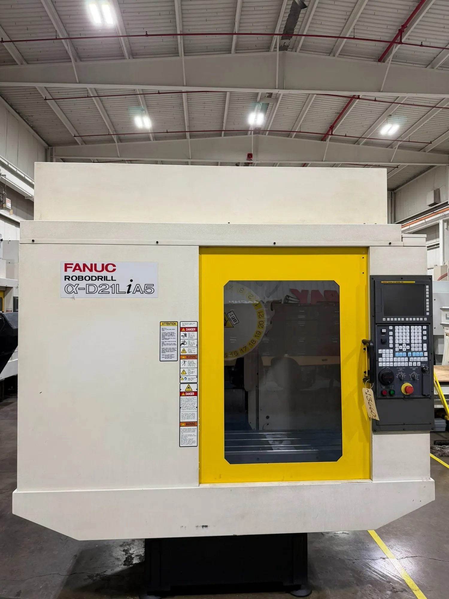 Fanuc #A-D21LIA5, CNC vertical machining center, 3-Axis, Drill Tap Center, 3,908 hours, 2014