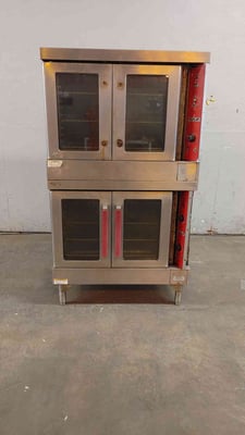 Vulcan #VC4ED, Double Stack Electric Convection Oven, 208 V., Stainless Steel, AS IS