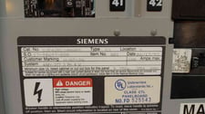 100 Amp. Siemens, S3, panelboard, 480Y/277 Volts, 3 phase, 4W, 42-circuit, copper bus, bolt-on BQD, loaded