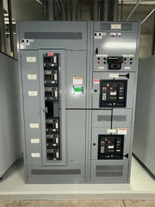 1200 Amps, Square D, Masterpact, Power Distribution Panel, 2 Main Breakers, 6 Breakers, Power Meter, 480 Volts