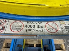 4000 lb. Bishamon, Pneumatic Turn/Lift Table, 43" diameter
