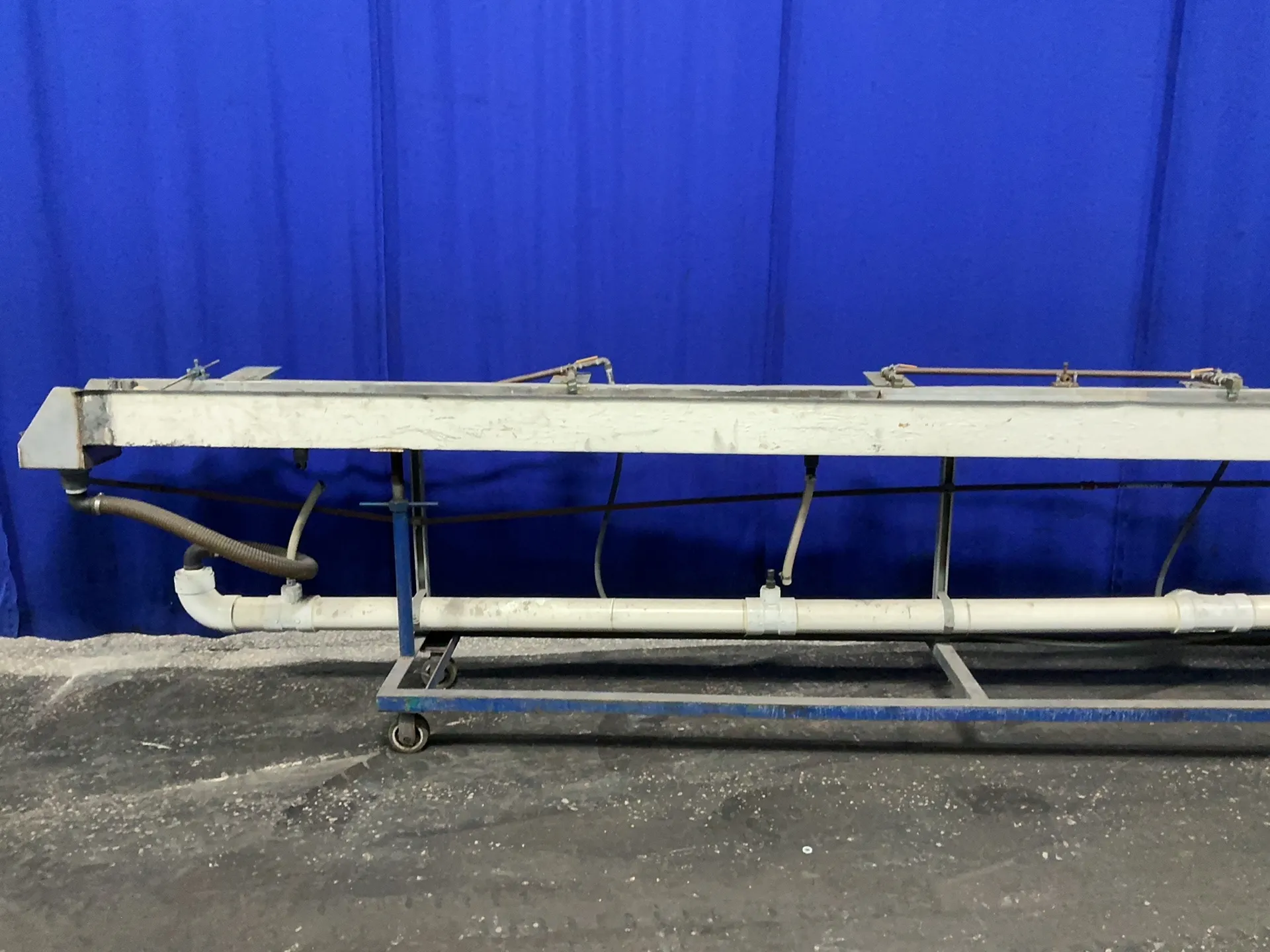 9" x 360" x 7" Large Quench Tank, 6 Wheel