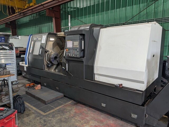 Hyundai Wia #L400LC, CNC Lathe, 24.8" turning diameter, 83.5" turning length, 15" chuck, 4.6" bar, 50 HP