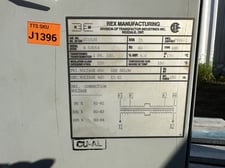 15 KVA 600 Primary, 480 Secondary, Rex Mfg. (Transfactor Industries Inc.), Dry-Type Transformer, Isolation