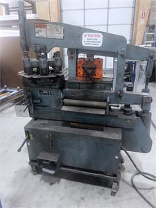 3" x 3" x 5/16" Scotchman #4014T, hydraulic ironworker, 40 ton, 4" throat, 1" punch capacity, 1/2" x 6" flat