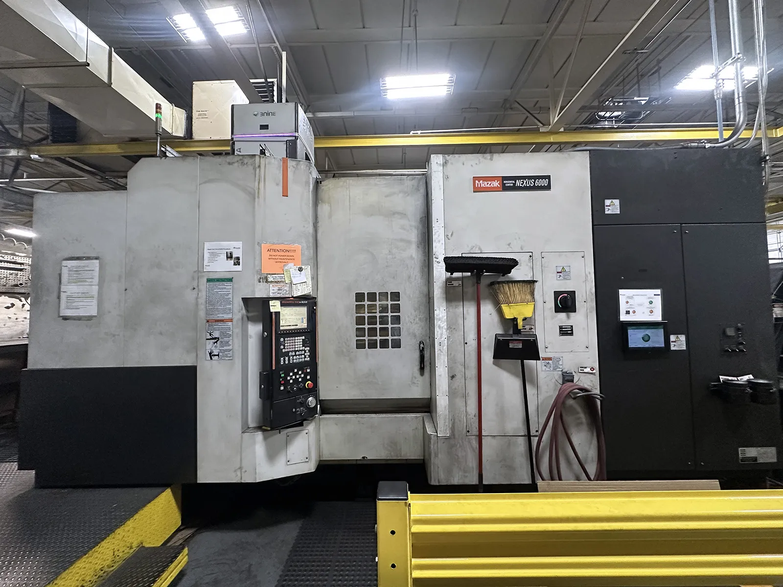 Mazak #HCN-6000, CNC horizontal machining center, 31.5" X, 31.5" Y, 32.5" Z, 10000 RPM, CAT 50, 2005