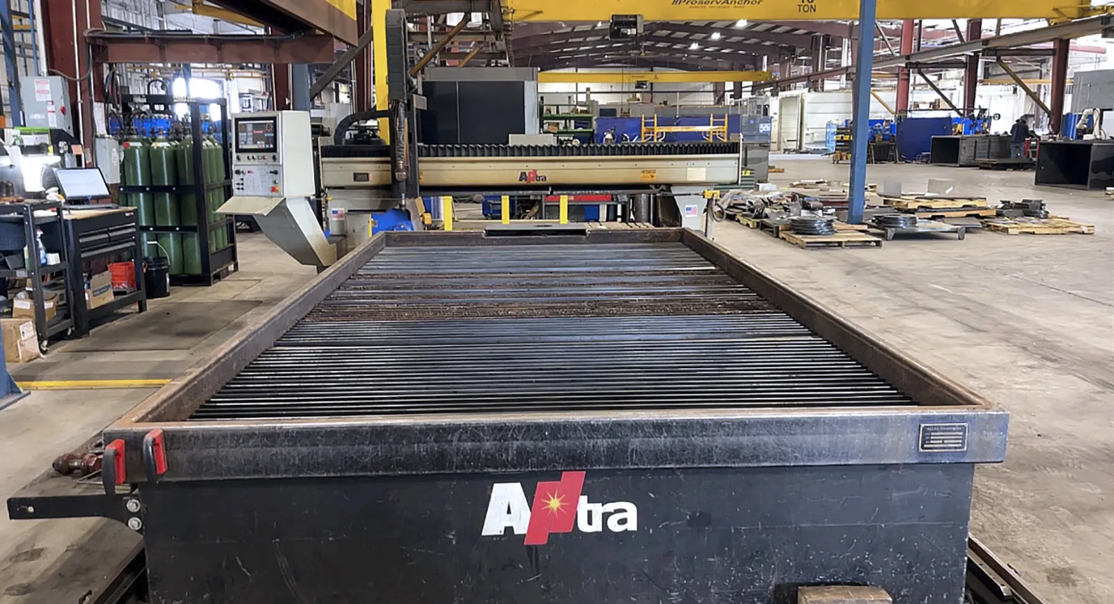 Alltra #WT-92x174, CNC plasma cutting system, 92" x174" water table, 300 amp, 2" mild steel pierce, 3-1/8"