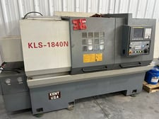 Kent #KLS1840N, CNC Lathe, 18" swing, 39.4" centers, 9.84" turning diameter, 10" chuck, 3" bar, 2000 RPM, 7.5