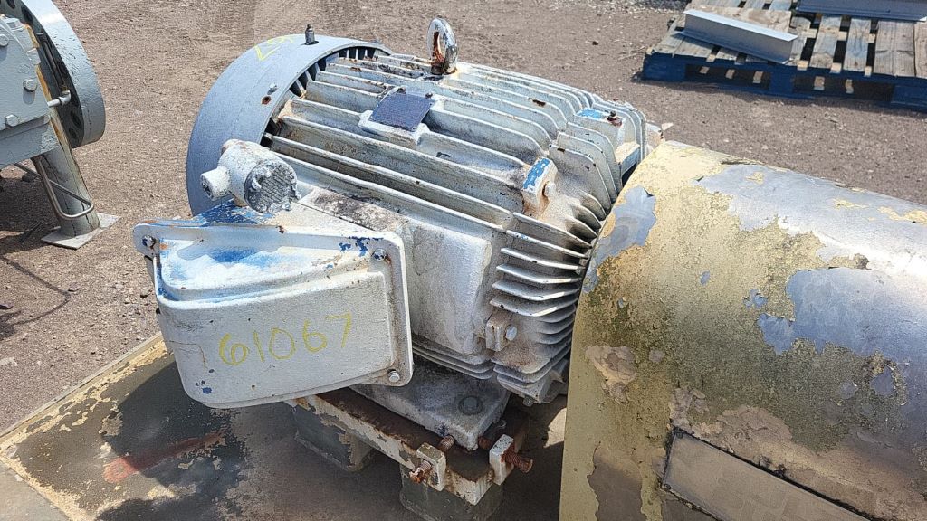 55 HP 1800 RPM Teco, Horizontal Electric Motor, Frame 365T, 460 Volts, 3PH