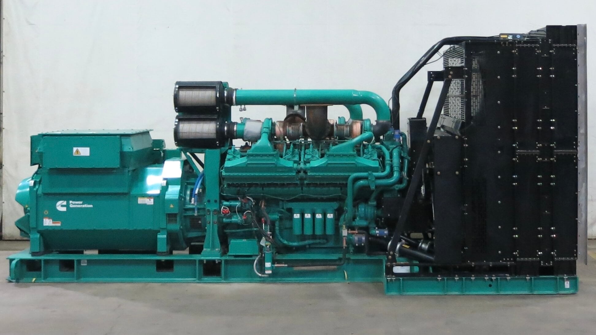 2500 KW Cummins #DQKAN, diesel generator set, 277/480 Volts, 3640 HP @ 1800 RPM, QSK60-G19 NR2 engine, EPA