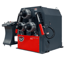 3" x 3" x 5/16" RMT #A-FAB-HD-334, hydraulic angle roll, 10 HP, 9.8" diameter roll, 3.3" diameter shaft