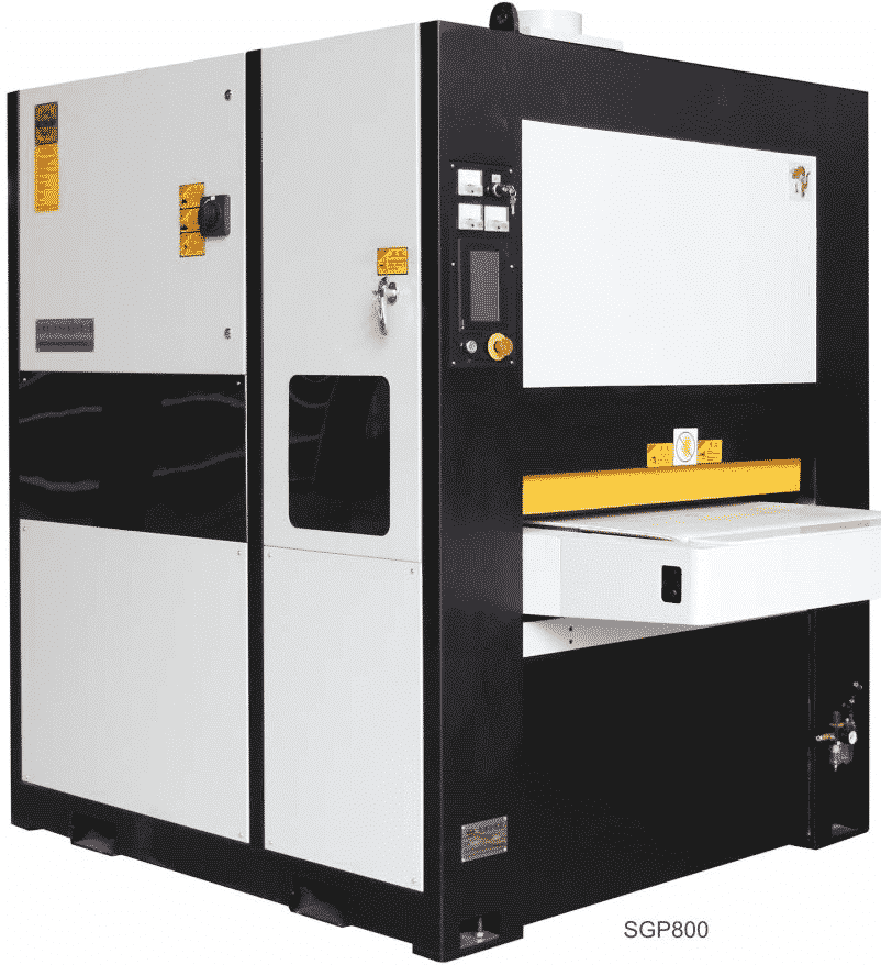 RMT #Jonsen-SGP800, deburring machine, 31.5" W x 3.9" Thick max, 1.6-16.4 FPM, dust collection, new