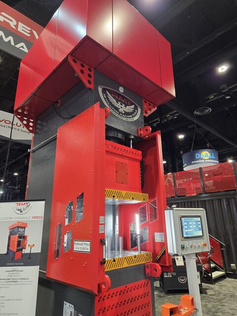 220 Ton, RMT #H-SMART-C220, C frame hydraulic press, 36" x24" table, 20" daylight, 16" stroke, 4" open, 20 HP