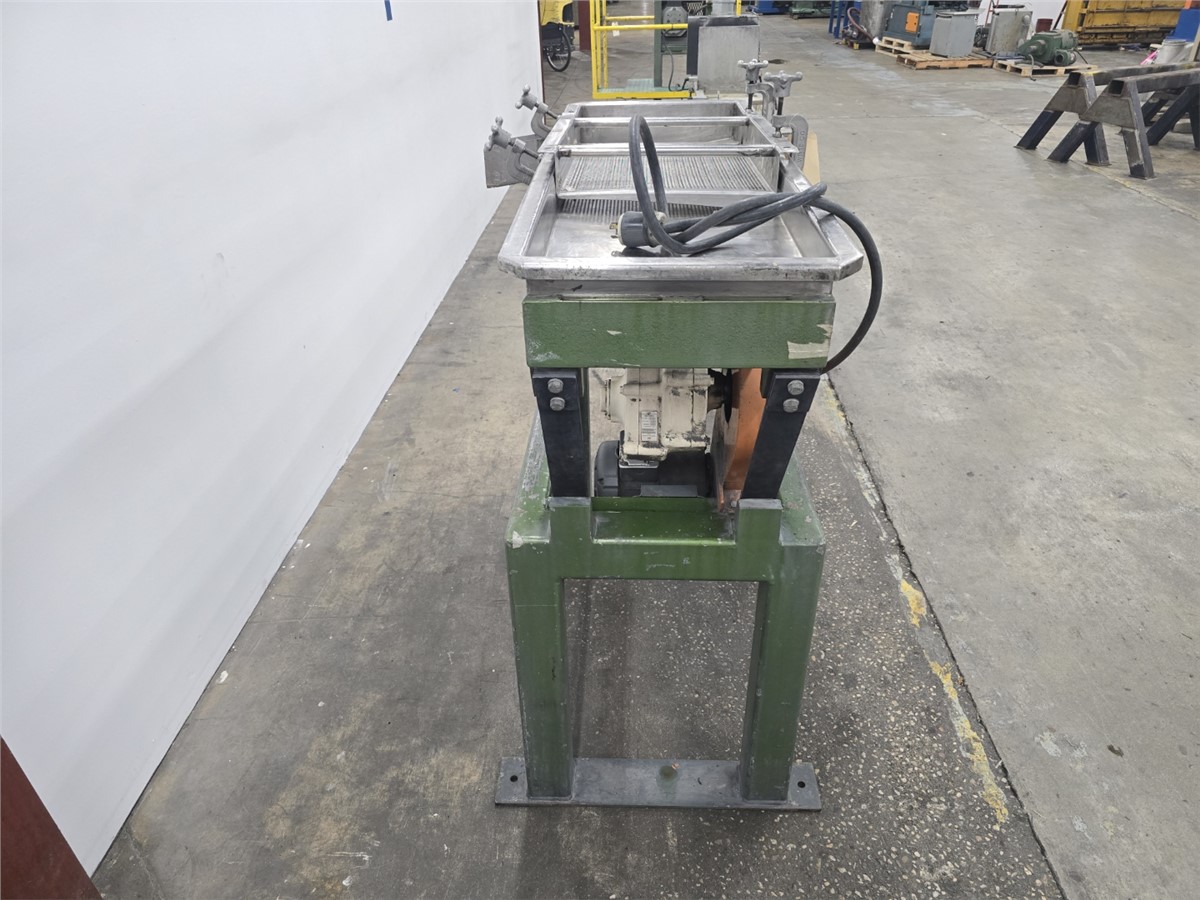 16" x 55" MGB Engineering, single stage classifier, Stainless Steel, 16" deck width, 14" infeed, 23" overs